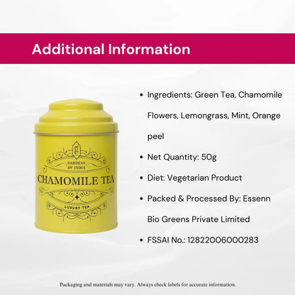 Chamomile Tea Tin Can