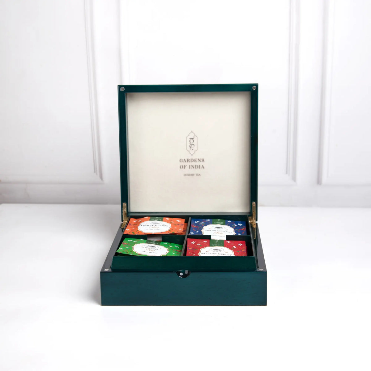Signature Tea Collection Signature Sapphire Tea Box - 4 variants, 32 Tea Bags – Gardens Of India