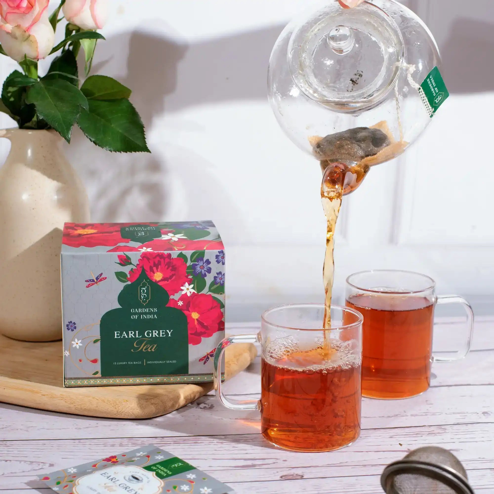 Earl Grey Tea - 15 Tea Bags โ Gardens Of India