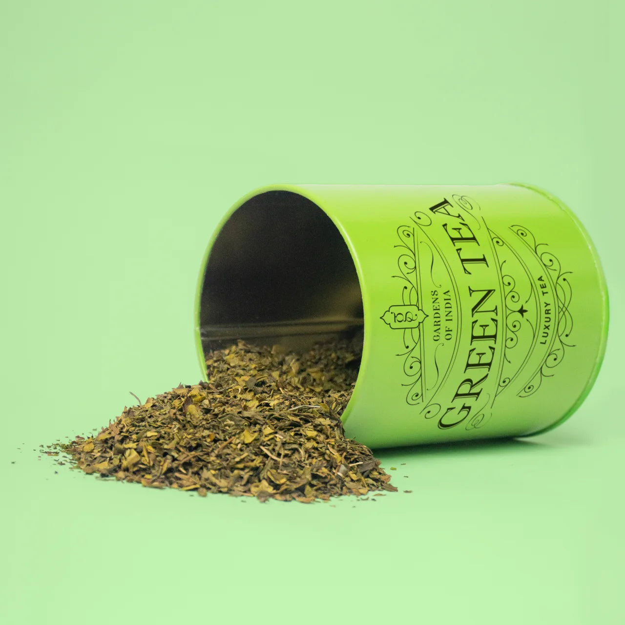 Green Tea Tin Can