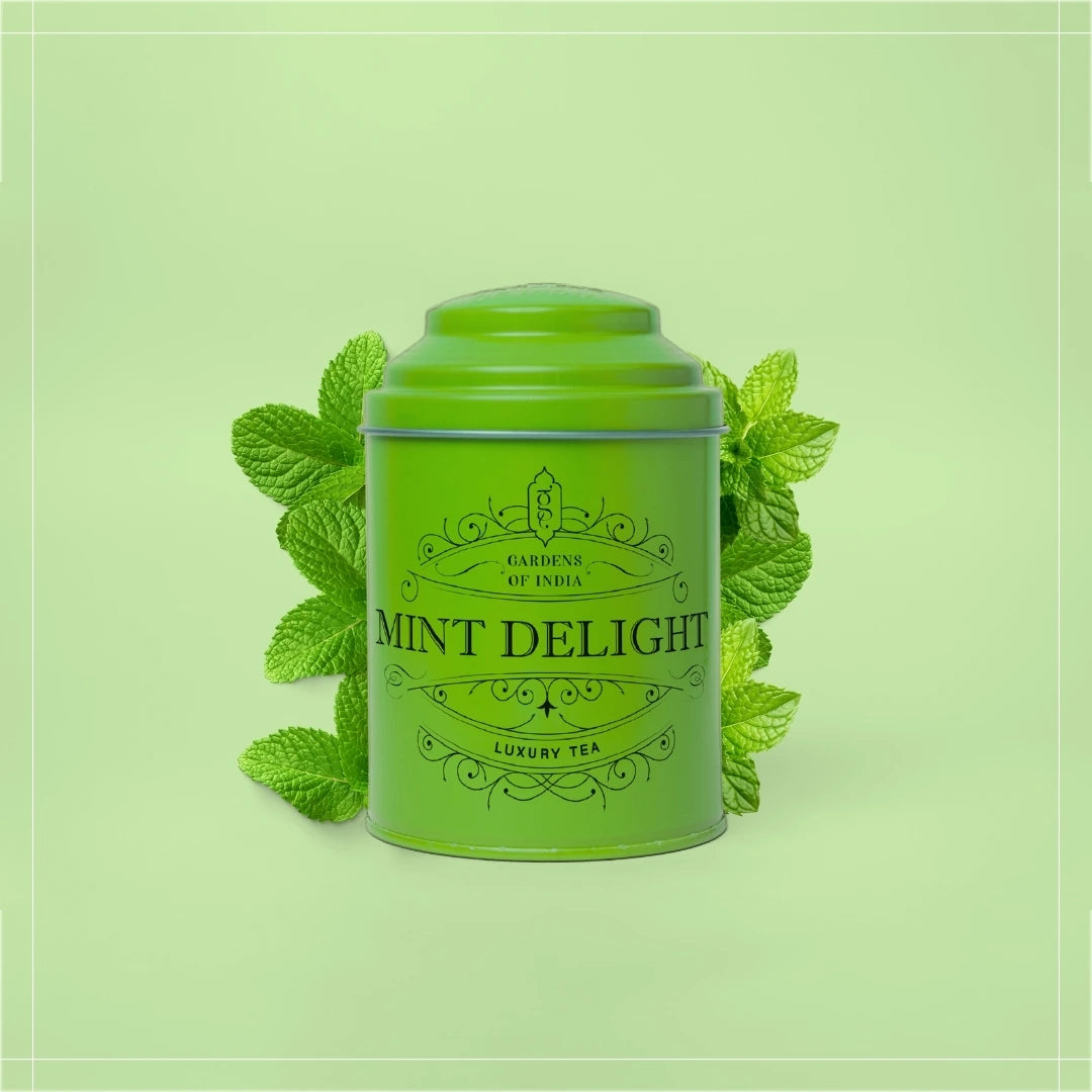 Mint Delight Tea Tin Can