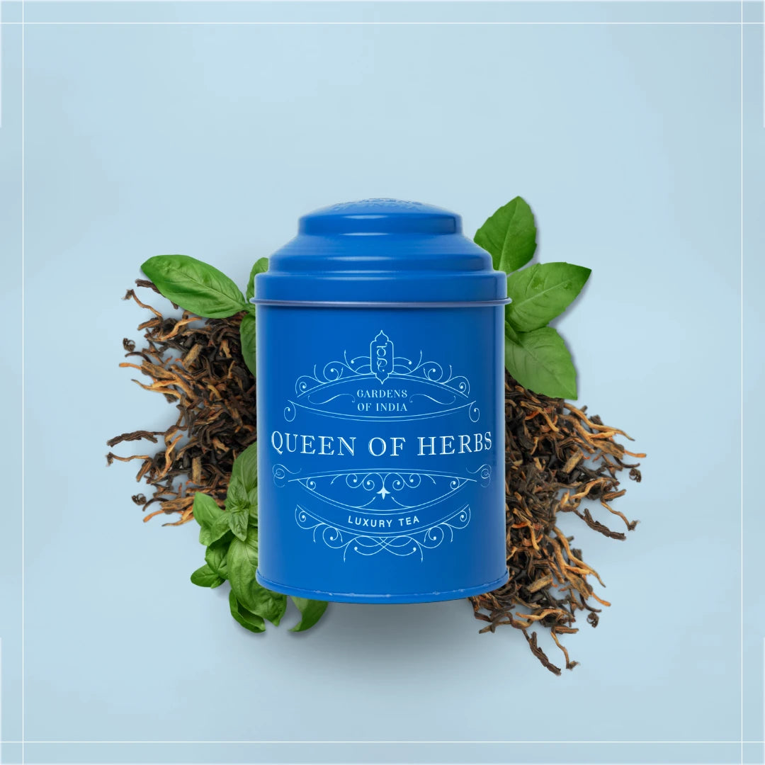 Queen of Herbs Tea Tin Can